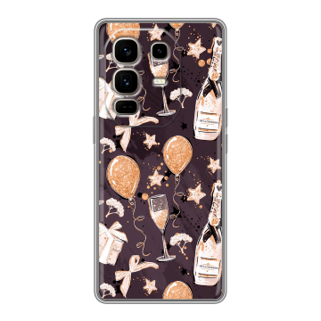Силиконовый чехол на Infinix Note 50 Pro Plus с принтом Новый год Силиконовый чехол на Infinix Note 50 Pro Plus с принтом Новый год