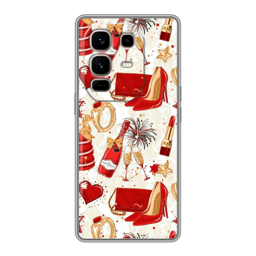 Силиконовый чехол на Infinix Note 50 Pro Plus с принтом Новый год Силиконовый чехол на Infinix Note 50 Pro Plus с принтом Новый год