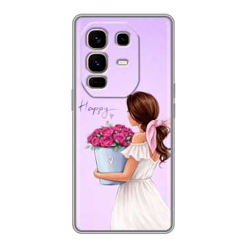 Силиконовый чехол на Infinix Note 50 Pro Plus с принтом женский Силиконовый чехол на Infinix Note 50 Pro Plus с принтом женский