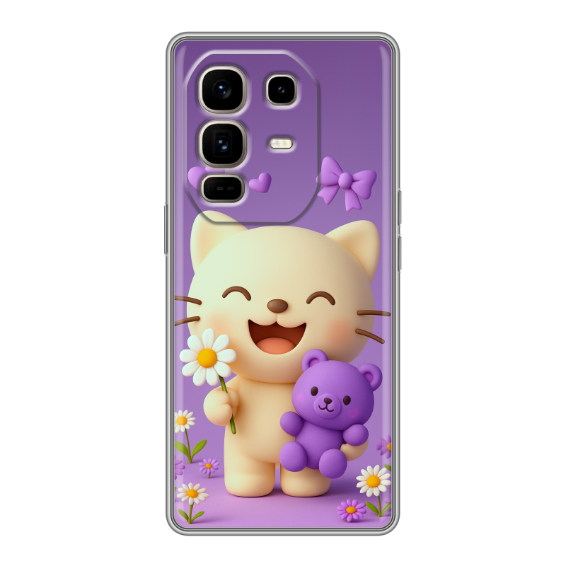 Силиконовый чехол на Infinix Note 50 Pro Plus с принтом для девочек Силиконовый чехол на Infinix Note 50 Pro Plus с принтом для девочек