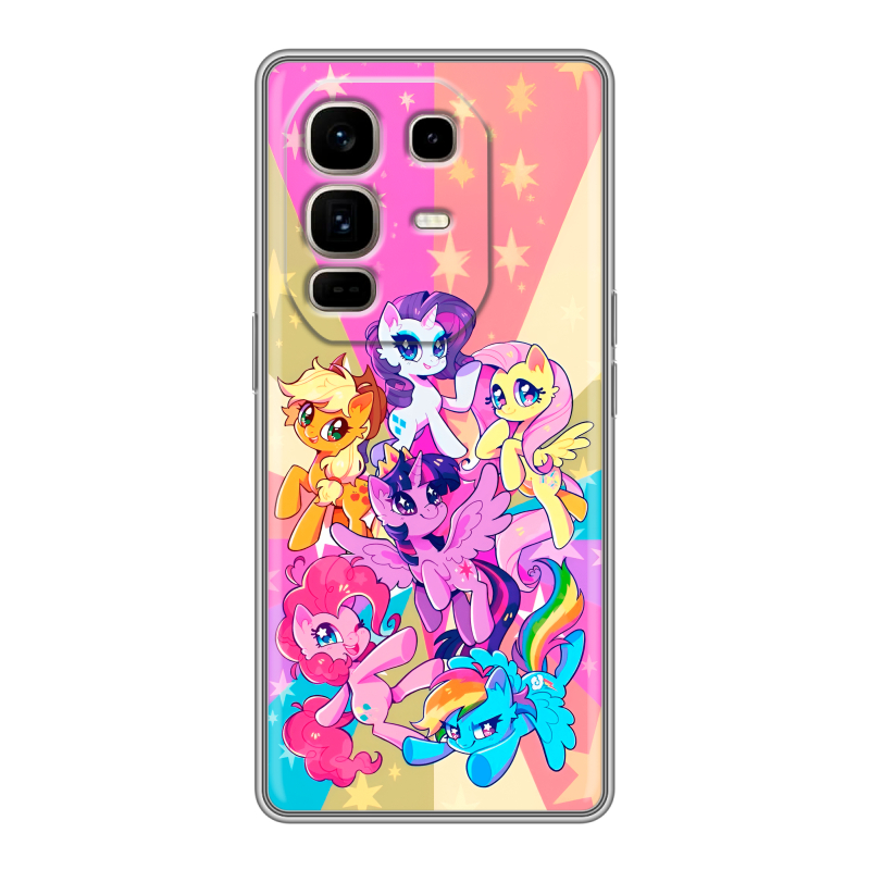 Силиконовый чехол на Infinix Note 50 Pro Plus с принтом My little pony Дружба чудо Силиконовый чехол на Infinix Note 50 Pro Plus с принтом My little pony Дружба чудо