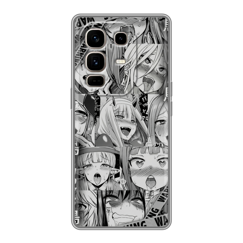Силиконовый чехол на Infinix Note 50 Pro Plus с принтом Ahegao Ахегао Аниме Силиконовый чехол на Infinix Note 50 Pro Plus с принтом Ahegao Ахегао Аниме