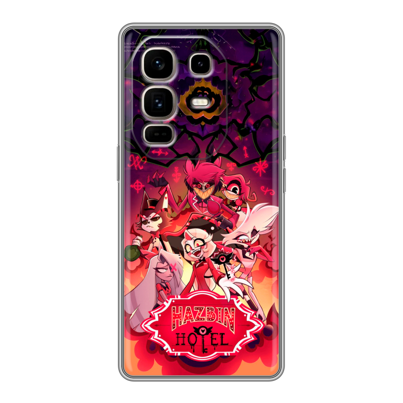 Силиконовый чехол на Infinix Note 50 Pro Plus с принтом Hazbin Hotel Отель Хазбин Силиконовый чехол на Infinix Note 50 Pro Plus с принтом Hazbin Hotel Отель Хазбин