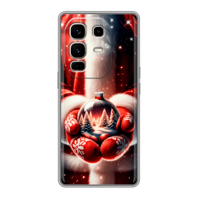 Силиконовый чехол на Infinix Note 50 Pro Plus с принтом Новый год Силиконовый чехол на Infinix Note 50 Pro Plus с принтом Новый год