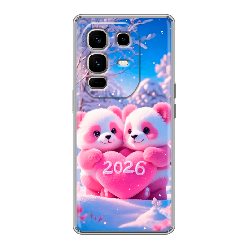 Силиконовый чехол на Infinix Note 50 Pro Plus с принтом Новый год Силиконовый чехол на Infinix Note 50 Pro Plus с принтом Новый год