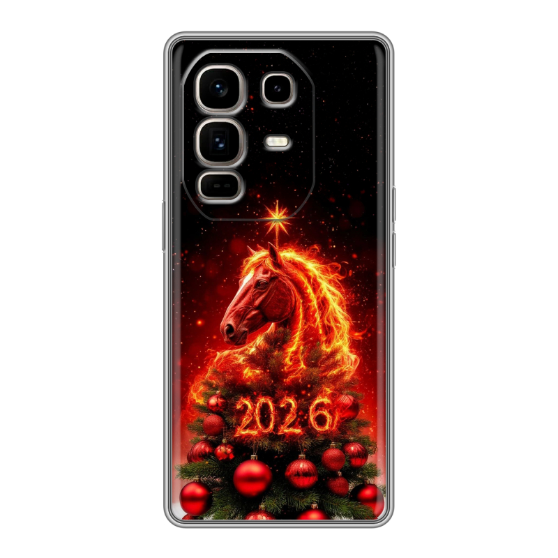 Силиконовый чехол на Infinix Note 50 Pro Plus с принтом Новый год Силиконовый чехол на Infinix Note 50 Pro Plus с принтом Новый год