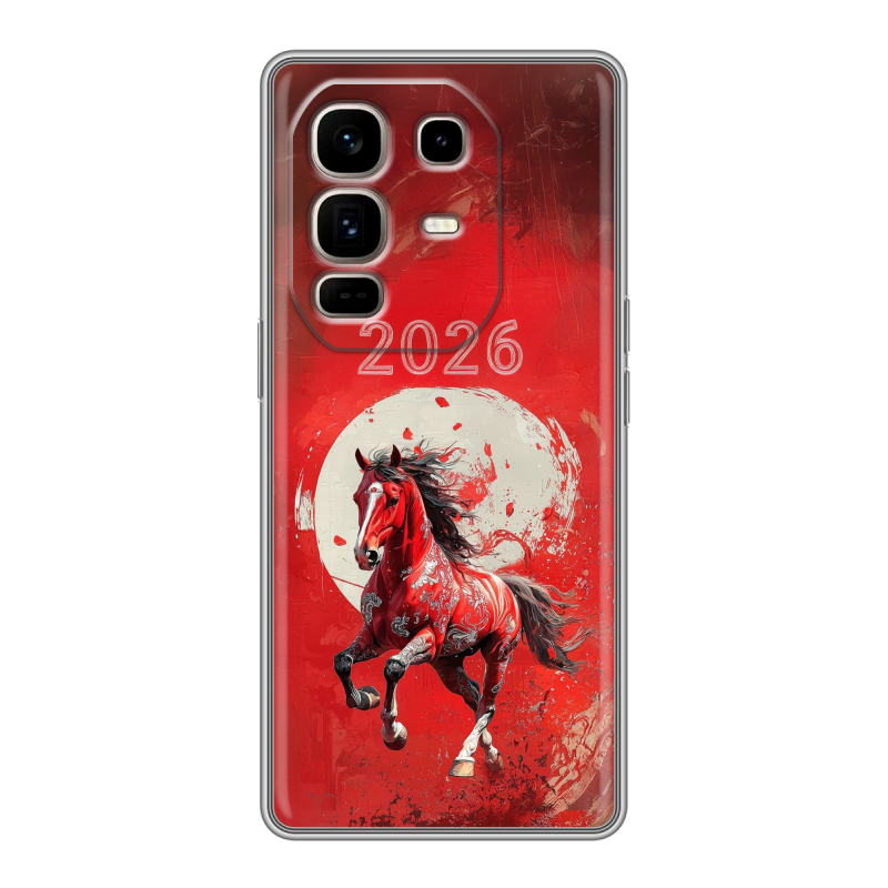 Силиконовый чехол на Infinix Note 50 Pro Plus с принтом Новый год Силиконовый чехол на Infinix Note 50 Pro Plus с принтом Новый год