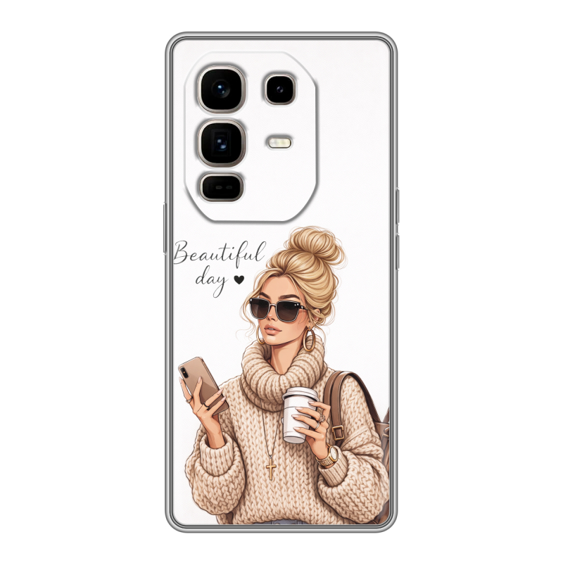 Силиконовый чехол на Infinix Note 50 Pro Plus с принтом женский Силиконовый чехол на Infinix Note 50 Pro Plus с принтом женский