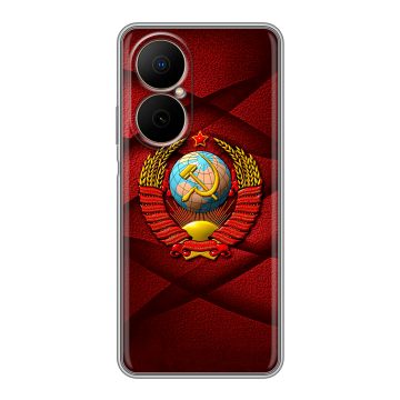 Силиконовый чехол на Huawei Nova Y73 с принтом Герб СССР Силиконовый чехол на Huawei Nova Y73 с принтом Герб СССР