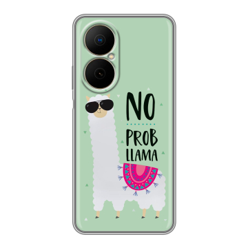 Силиконовый чехол на Huawei Nova Y73 с принтом Лама Силиконовый чехол на Huawei Nova Y73 с принтом Лама
