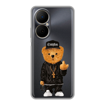 Силиконовый чехол на Huawei Nova Y73 с принтом Мишка