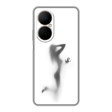 Силиконовый чехол на Huawei Nova Y73 с принтом Силуэт