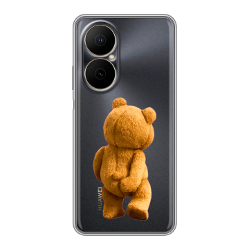 Силиконовый чехол на Huawei Nova Y73 с принтом Медведь Силиконовый чехол на Huawei Nova Y73 с принтом Медведь