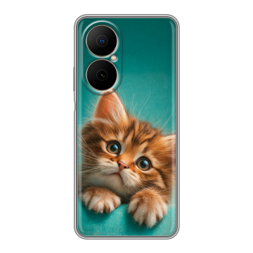 Силиконовый чехол на Huawei Nova Y73 с принтом котенок Силиконовый чехол на Huawei Nova Y73 с принтом котенок