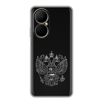 Силиконовый чехол на Huawei Nova Y73 с принтом Герб России