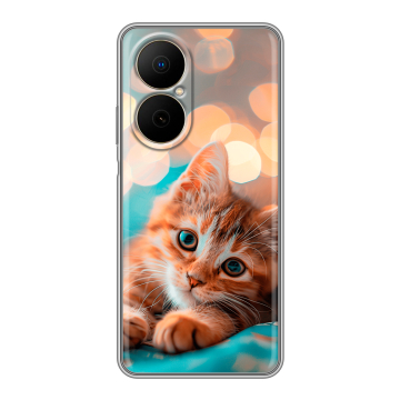 Силиконовый чехол на Huawei Nova Y73 с принтом котик Силиконовый чехол на Huawei Nova Y73 с принтом котик