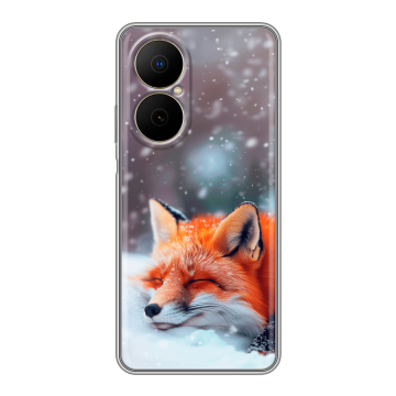 Силиконовый чехол на Huawei Nova Y73 с принтом лиса Силиконовый чехол на Huawei Nova Y73 с принтом лиса