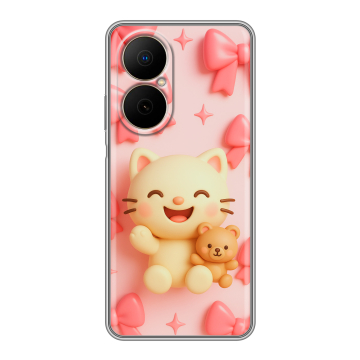 Силиконовый чехол на Huawei Nova Y73 с принтом для девочек Силиконовый чехол на Huawei Nova Y73 с принтом для девочек
