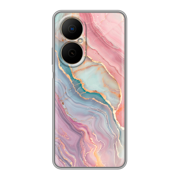 Силиконовый чехол на Huawei Nova Y73 с принтом розовый мрамор Силиконовый чехол на Huawei Nova Y73 с принтом розовый мрамор
