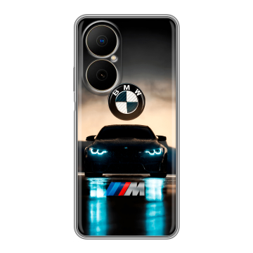 Силиконовый чехол на Huawei Nova Y73 с принтом БМВ BMW Силиконовый чехол на Huawei Nova Y73 с принтом БМВ BMW