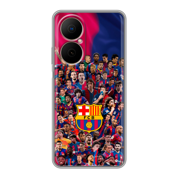 Силиконовый чехол на Huawei Nova Y73 с принтом Барселона Barcelona
