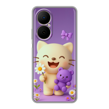 Силиконовый чехол на Huawei Nova Y73 с принтом для девочек Силиконовый чехол на Huawei Nova Y73 с принтом для девочек