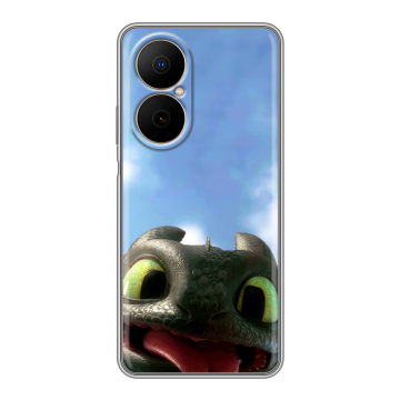 Силиконовый чехол на Huawei Nova Y73 с принтом Как приручить дракона