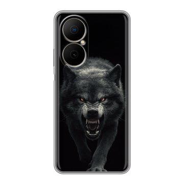 Силиконовый чехол на Huawei Nova Y73 с принтом Волк Силиконовый чехол на Huawei Nova Y73 с принтом Волк