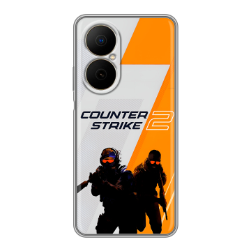 Силиконовый чехол на Huawei Nova Y73 с принтом Counter Strike