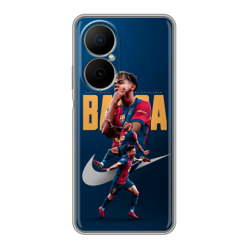 Силиконовый чехол на Huawei Nova Y73 с принтом Барселона Barca Yamal Силиконовый чехол на Huawei Nova Y73 с принтом Барселона Barca Yamal
