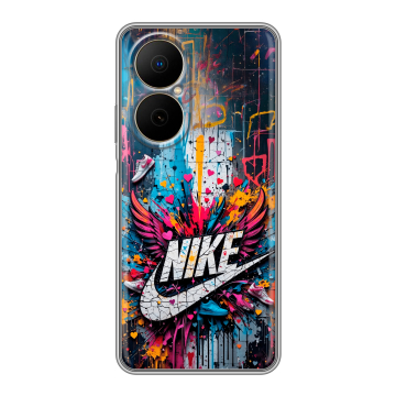 Силиконовый чехол на Huawei Nova Y73 с принтом Nike Найк Силиконовый чехол на Huawei Nova Y73 с принтом Nike Найк