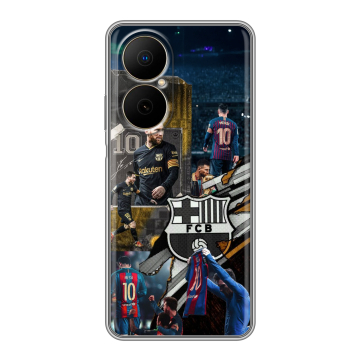 Силиконовый чехол на Huawei Nova Y73 с принтом Messi Barcelona Силиконовый чехол на Huawei Nova Y73 с принтом Messi Barcelona