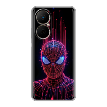 Силиконовый чехол на Huawei Nova Y73 с принтом Spiderman Человек паук
