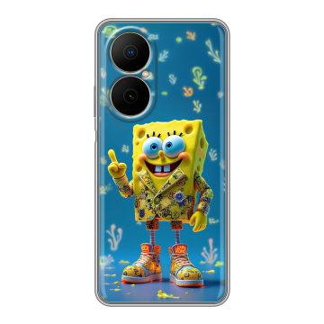Силиконовый чехол на Huawei Nova Y73 с принтом Спанч боб Спанчбоб Силиконовый чехол на Huawei Nova Y73 с принтом Спанч боб Спанчбоб