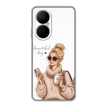 Силиконовый чехол на Huawei Nova Y73 с принтом женский Силиконовый чехол на Huawei Nova Y73 с принтом женский