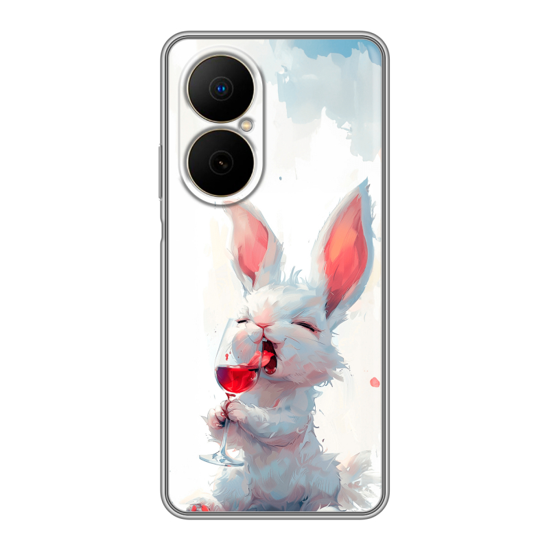 Силиконовый чехол на Huawei Nova Y73 с принтом кролик зайчик Силиконовый чехол на Huawei Nova Y73 с принтом кролик зайчик