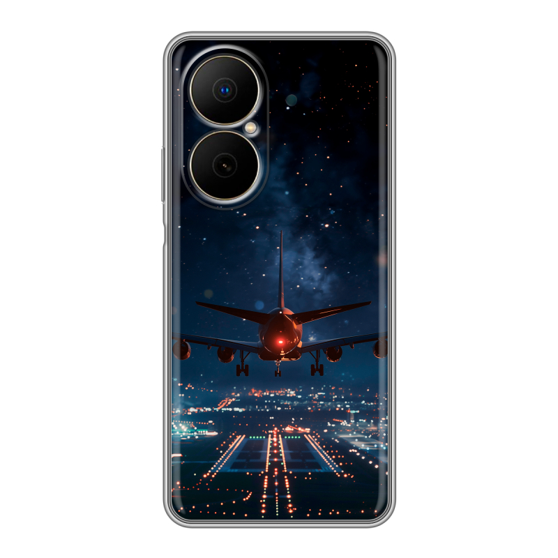 Силиконовый чехол на Huawei Nova Y73 с принтом самолет Силиконовый чехол на Huawei Nova Y73 с принтом самолет