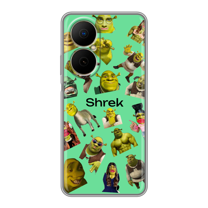 Силиконовый чехол на Huawei Nova Y73 с принтом Шрек Shrek Силиконовый чехол на Huawei Nova Y73 с принтом Шрек Shrek
