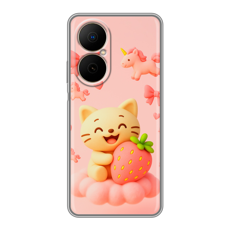 Силиконовый чехол на Huawei Nova Y73 с принтом для девочек Силиконовый чехол на Huawei Nova Y73 с принтом для девочек