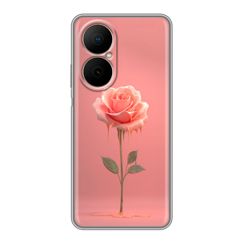 Силиконовый чехол на Huawei Nova Y73 с принтом Розовая роза Силиконовый чехол на Huawei Nova Y73 с принтом Розовая роза
