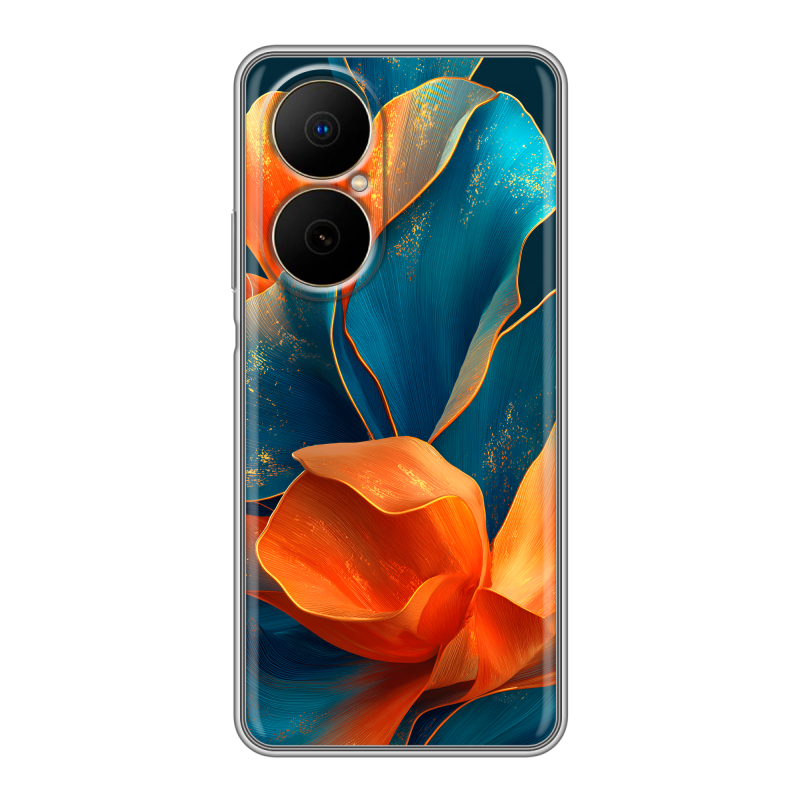 Силиконовый чехол на Huawei Nova Y73 с принтом Цветы Силиконовый чехол на Huawei Nova Y73 с принтом Цветы