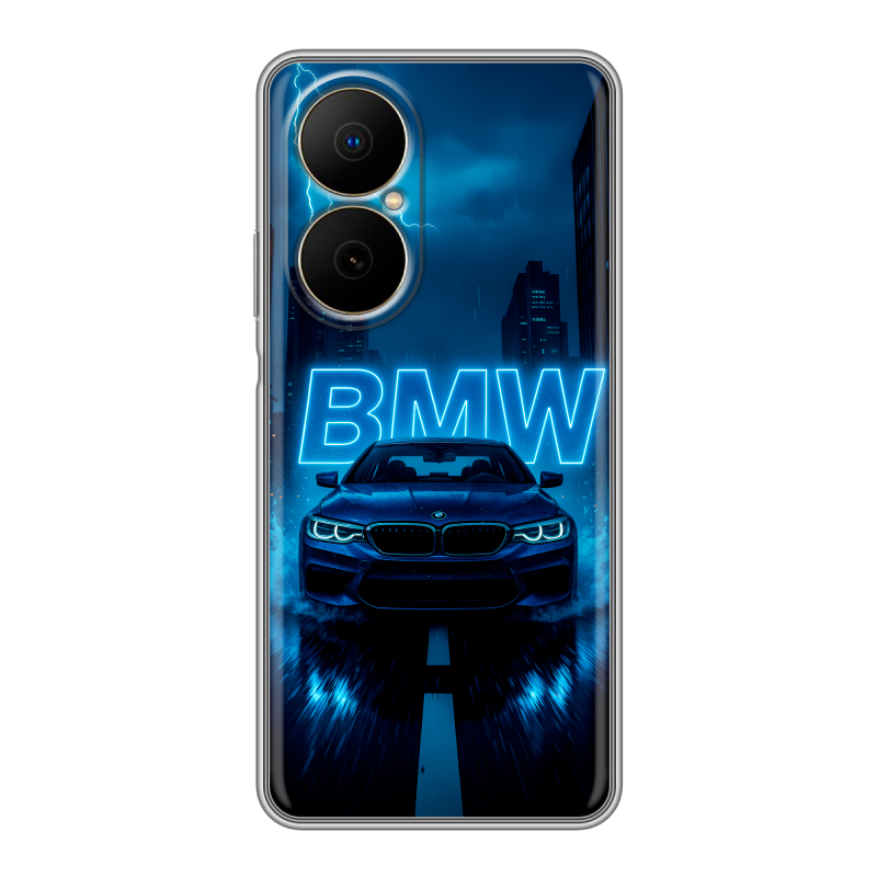 Силиконовый чехол на Huawei Nova Y73 с принтом BMW БМВ Силиконовый чехол на Huawei Nova Y73 с принтом BMW БМВ