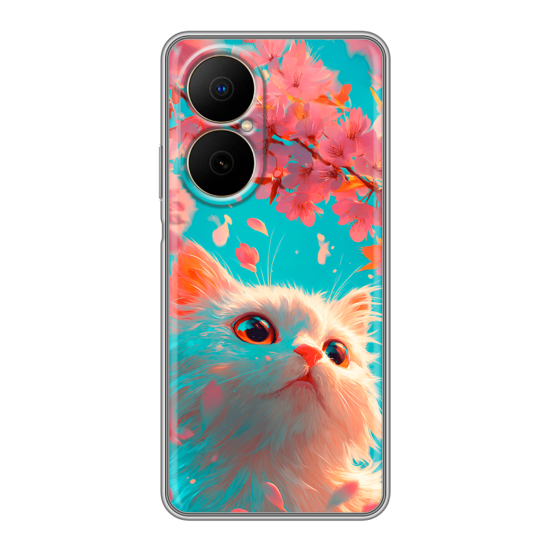 Силиконовый чехол на Huawei Nova Y73 с принтом Красивый кот Силиконовый чехол на Huawei Nova Y73 с принтом Красивый кот