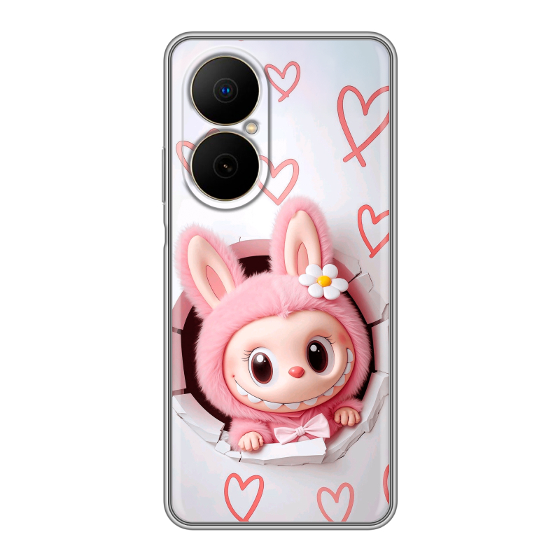Силиконовый чехол на Huawei Nova Y73 с принтом Labubu Лабубу Силиконовый чехол на Huawei Nova Y73 с принтом Labubu Лабубу