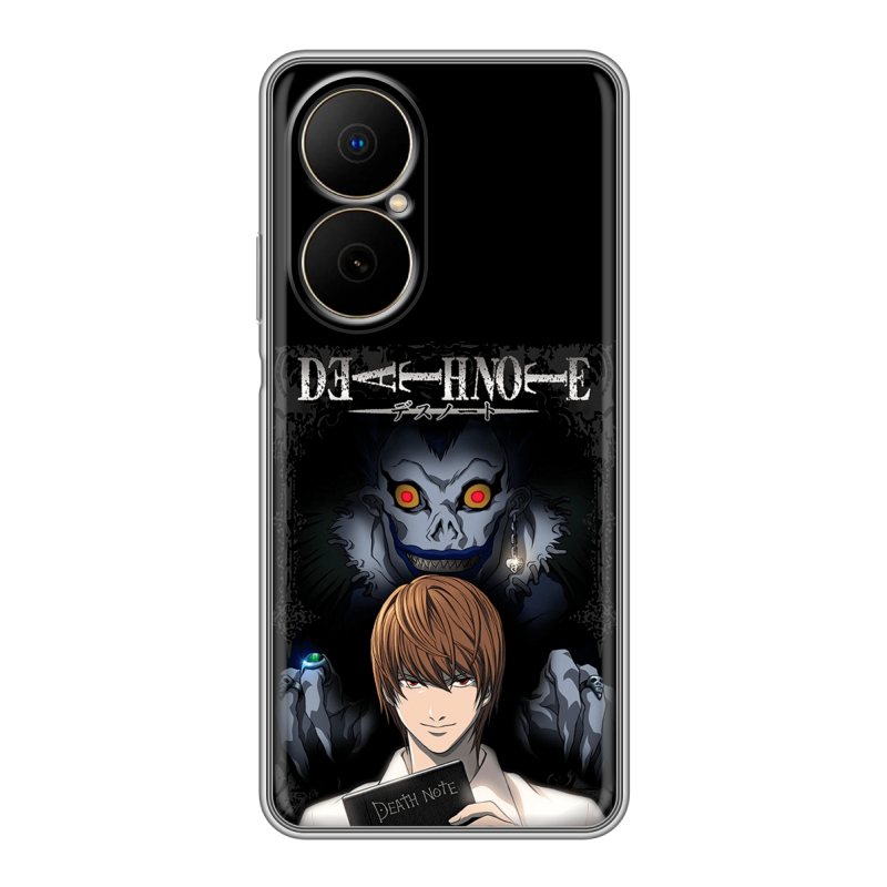 Силиконовый чехол на Huawei Nova Y73 с принтом Death note Тетрадь смерти Силиконовый чехол на Huawei Nova Y73 с принтом Death note Тетрадь смерти