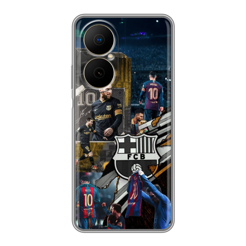 Силиконовый чехол на Huawei Nova Y73 с принтом Messi Barcelona Силиконовый чехол на Huawei Nova Y73 с принтом Messi Barcelona