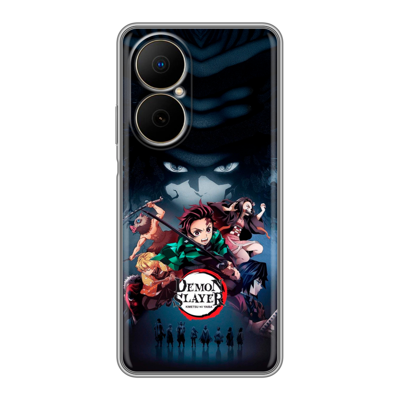 Силиконовый чехол на Huawei Nova Y73 с принтом Demon Slayer Клинок рассекающий демонов Силиконовый чехол на Huawei Nova Y73 с принтом Demon Slayer Клинок рассекающий демонов