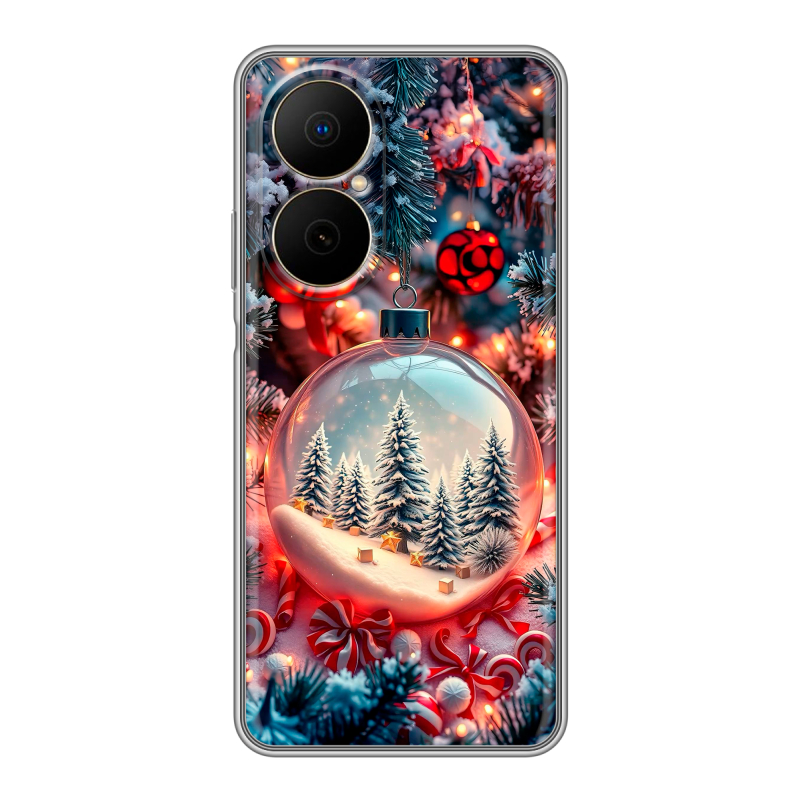 Силиконовый чехол на Huawei Nova Y73 с принтом Новый год Силиконовый чехол на Huawei Nova Y73 с принтом Новый год