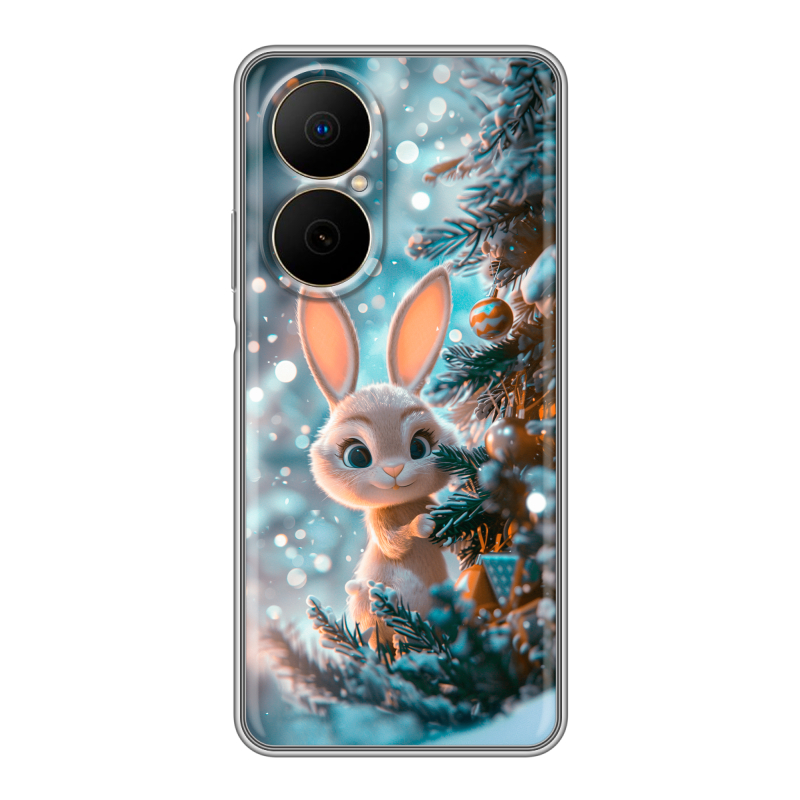 Силиконовый чехол на Huawei Nova Y73 с принтом Новый год Силиконовый чехол на Huawei Nova Y73 с принтом Новый год