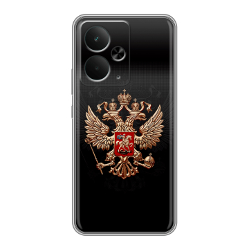 Силиконовый чехол на Realme 14 5G с принтом Герб России